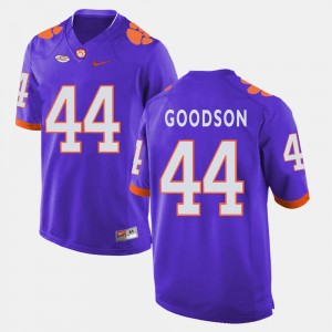 Men Football #44 Clemson National Championship B.J. Goodson college Jersey - Purple