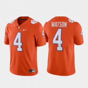 Mens #4 Alumni Football Clemson National Championship Limited Deshaun Watson college Jersey - Orange